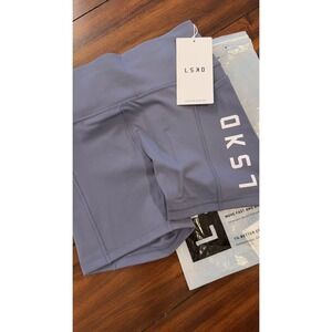 LSKD Rep Ultra High-Rise 4 Inch Short Pockets Night Shadow Blue Women Size M NEW
